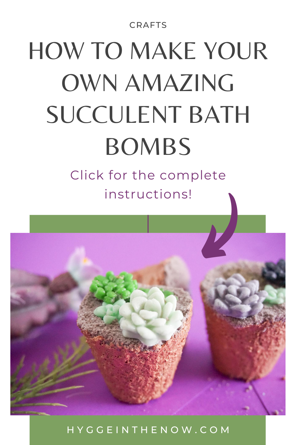 succulent bath bombs for home hygge